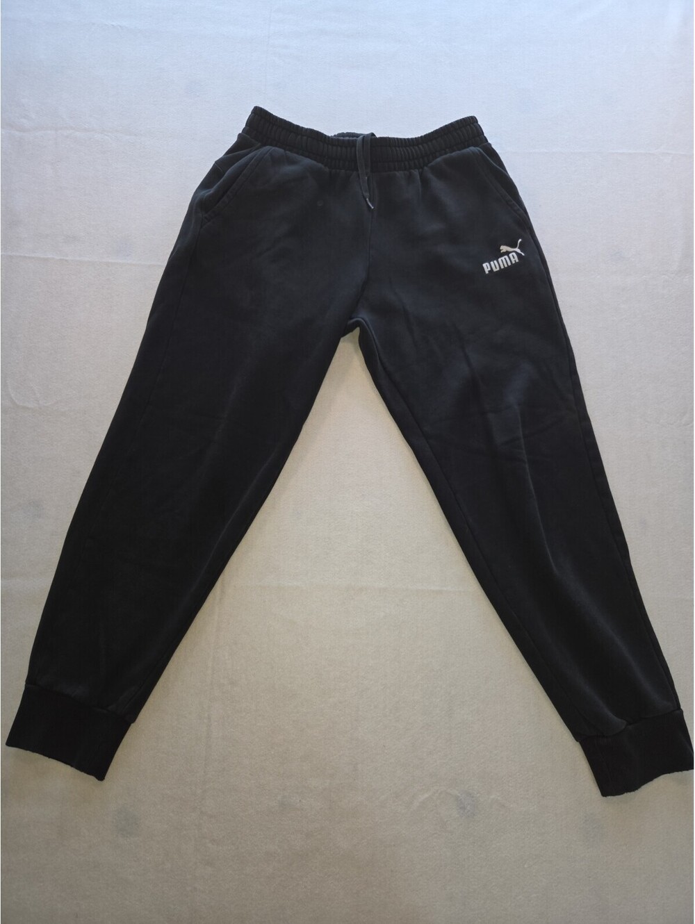 Puma Joggers Men Medium Black Athletic Sweatpants CB1 0014